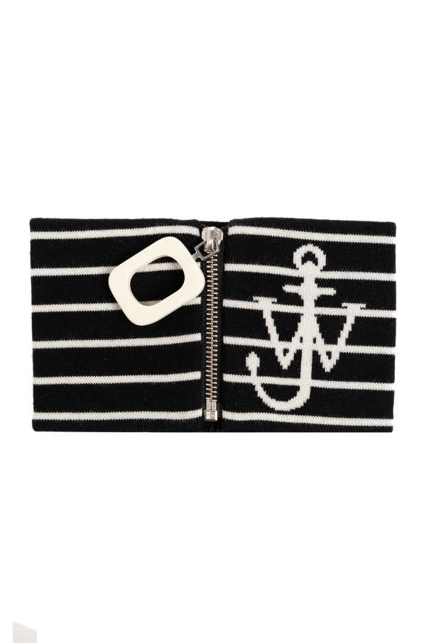 Black Neckband with zip JW Anderson - SchaferandweinerShops TW